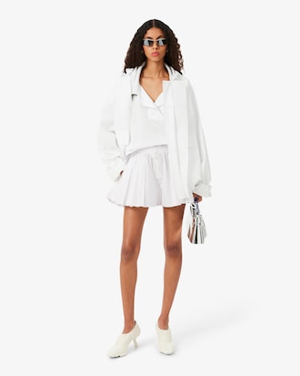 Runway Short Pleated Poplin Shorts