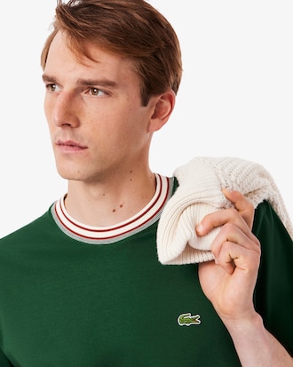Men's Made In France Stripe Neck T-Shirt