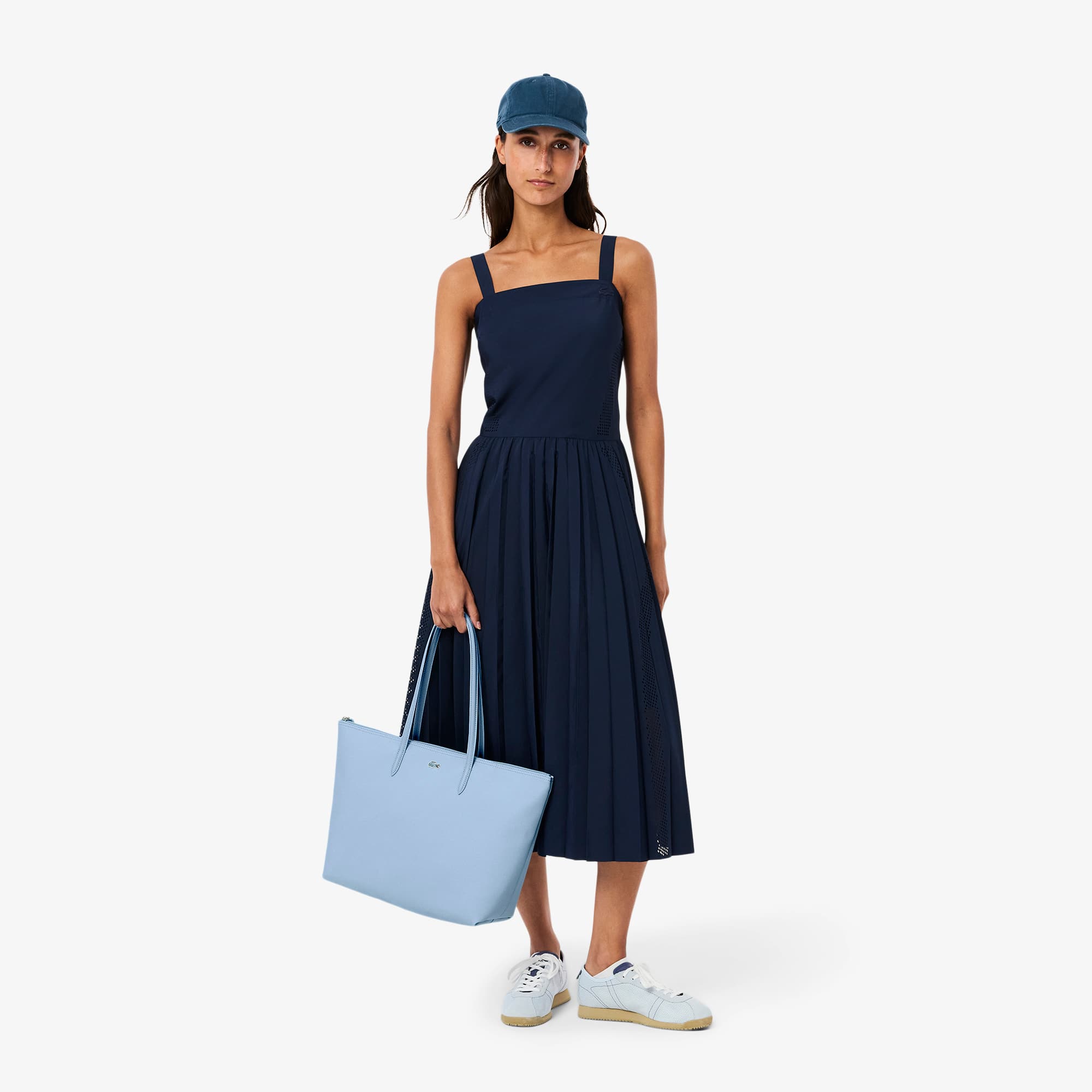 【LACOSTE】L.12.12 Concept Large Shopper Bag_NF1888P (NAVY) Women's L.12.12 Concept Vertical Tote - Bags - New In 2025