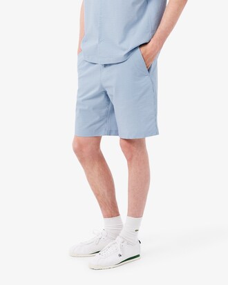 Shorts de Algod&oacute;n Tipo Seersucker