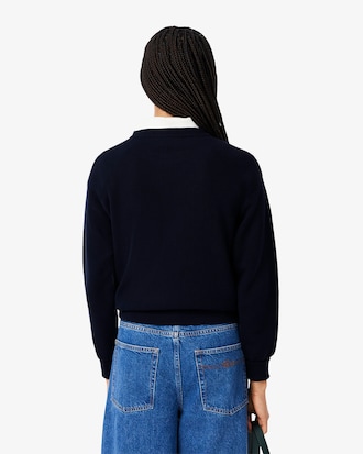 Women's Moss Stitch Cotton Sweater