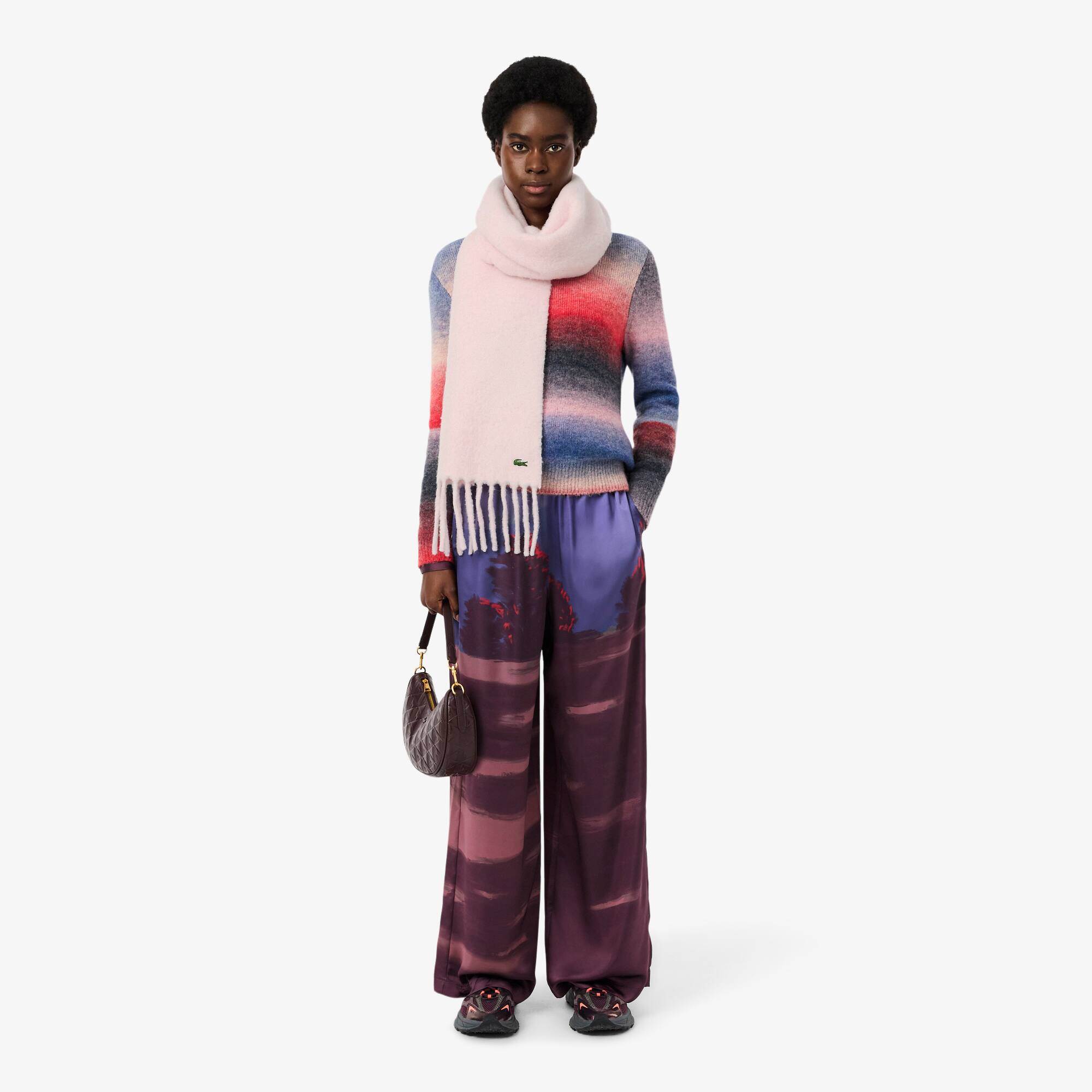 20AW WTAPS WRAP / SCARF / LICO スカ－フ Acne Studios - Alpaca wool logo scarf - Dark brown melange