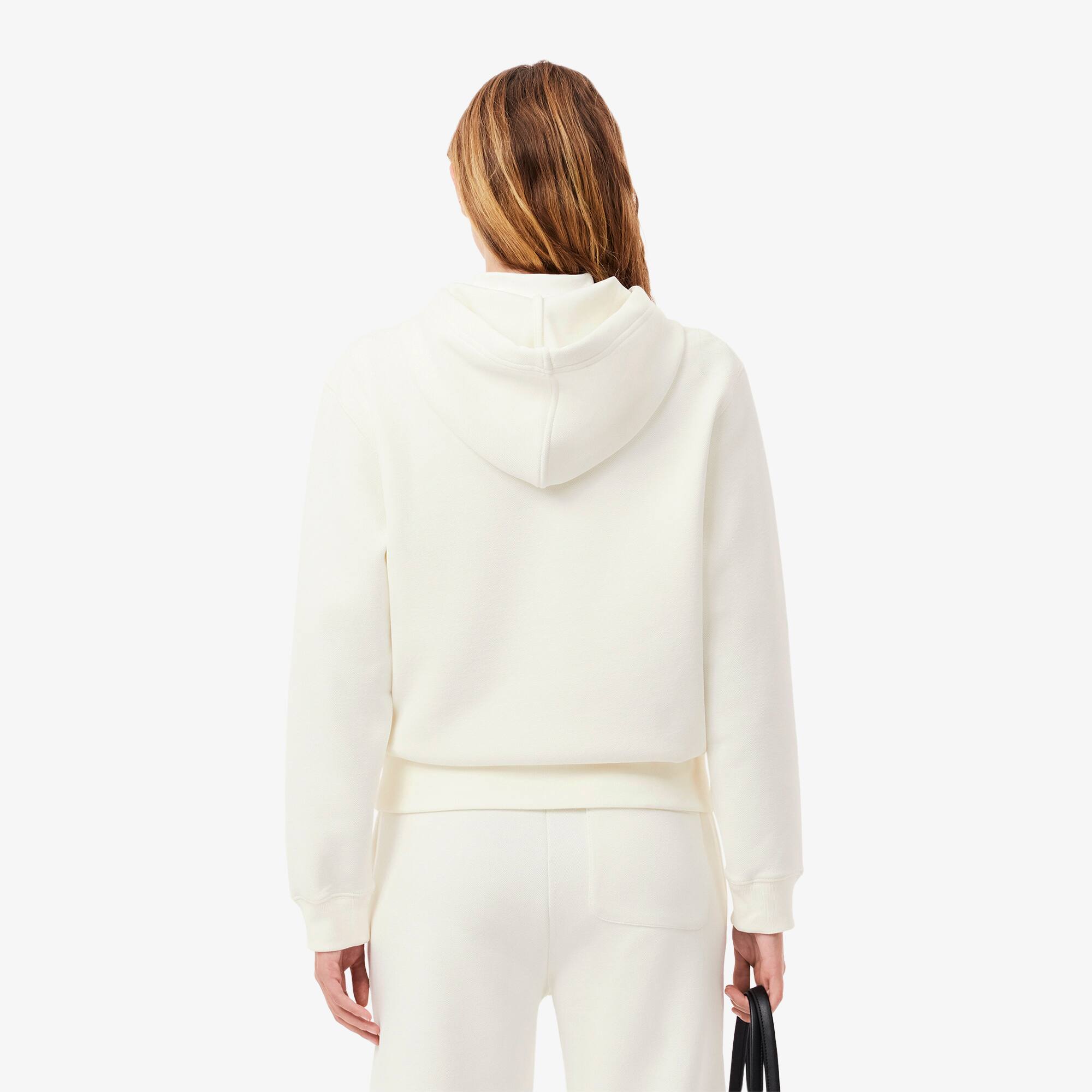 Women's Relaxed Fit Piqué Hoodie - Sweaters & Sweatshirts - New In