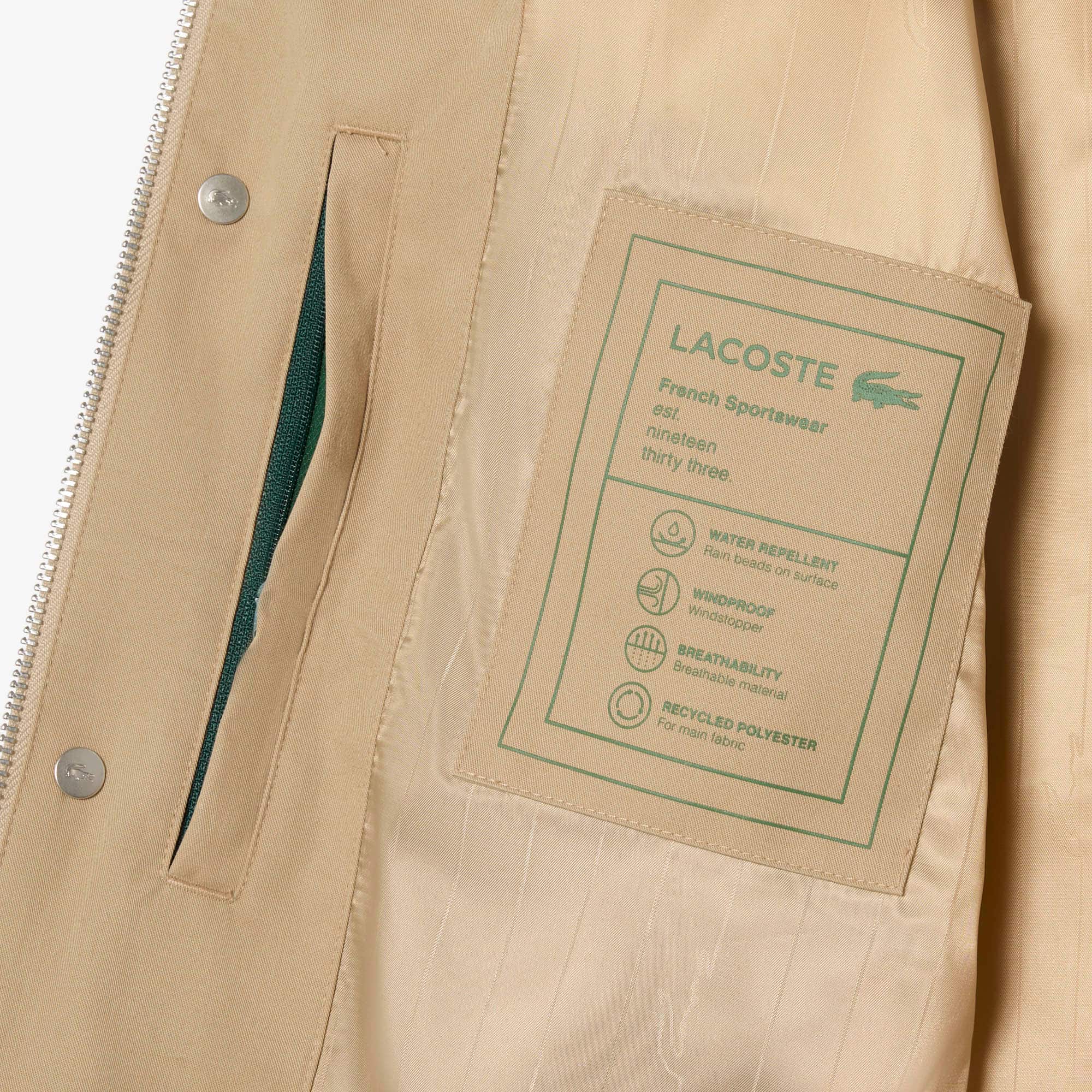 Water-Repellent Twill Harrington Jacket