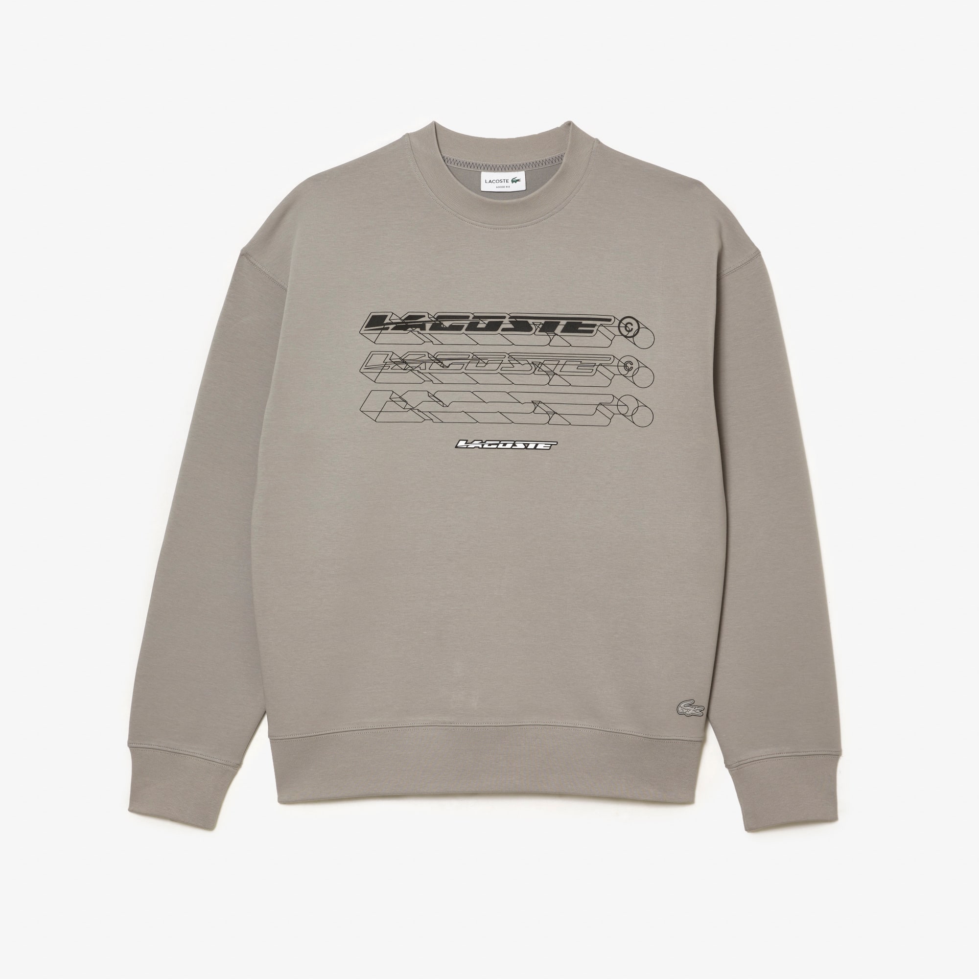 Men's Lacoste Loose Fit Branded Sweatshirt - Sweaters