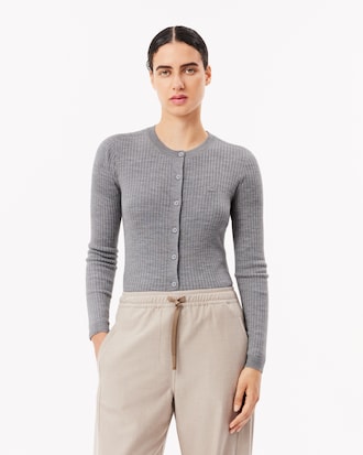 Women's Merino Wool 3D Knit Cardigan