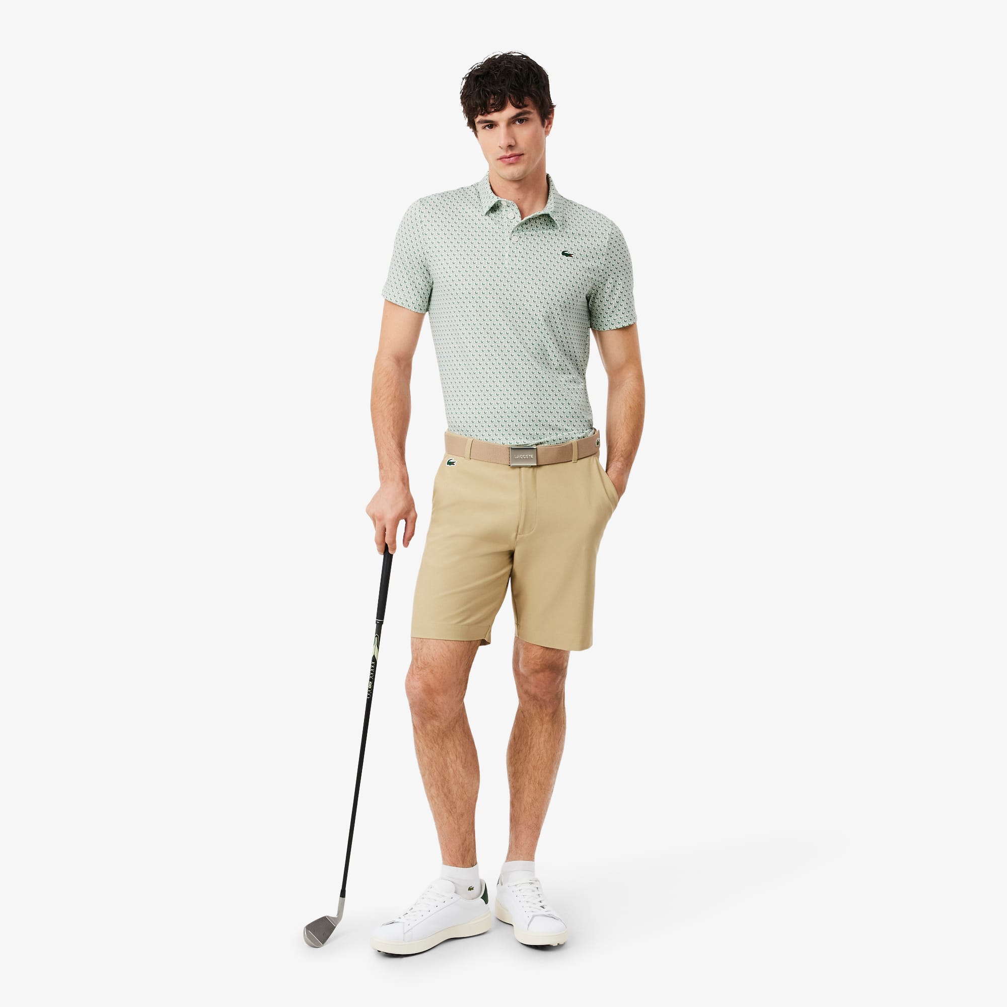 Awesome Golf khaki Tシャツ LL Regular Fit Printed Golf Polo - Polo Shirts - New In 2026 | Lacoste