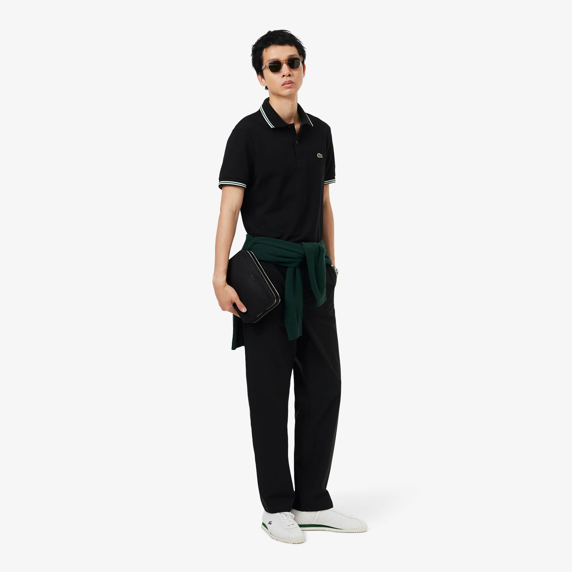 Chantaco Piqué Leather Zipped Pouch - Bags - New In 2026 | Lacoste