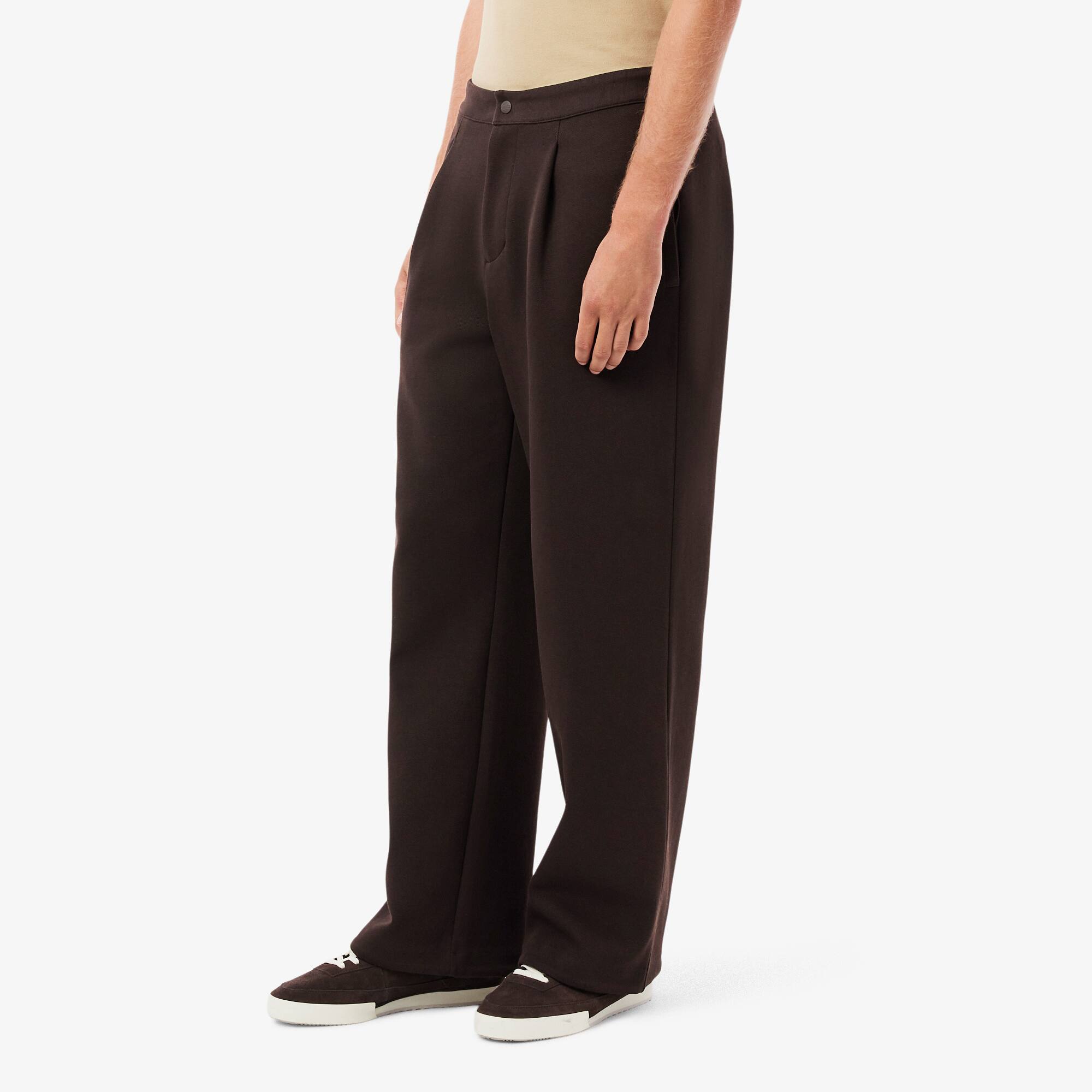 Men's Loose Fit Piqué Pleated Pants - Pants & Sweatpants - New In