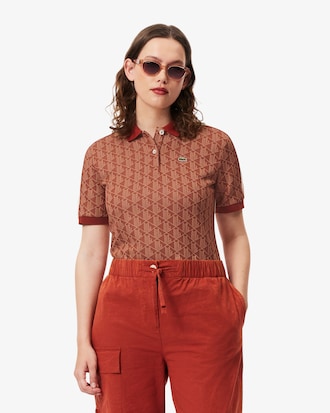Women's Slim Fit Monogram Polo