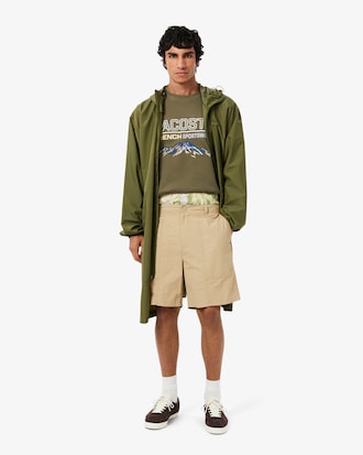 Men's Embroidered Motif Fleece Sweatshirt