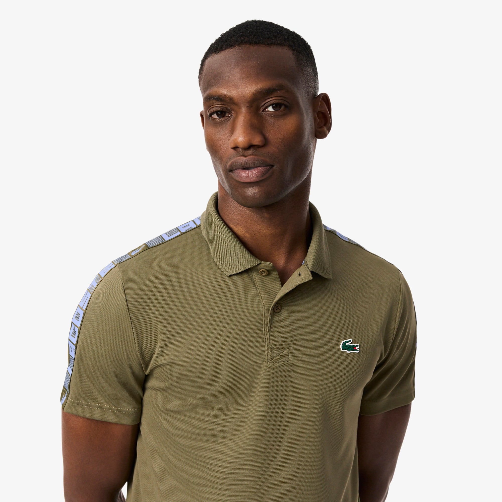 Men's Ultra Dry Branded Stripe Tennis Polo - Polo Shirts - New In
