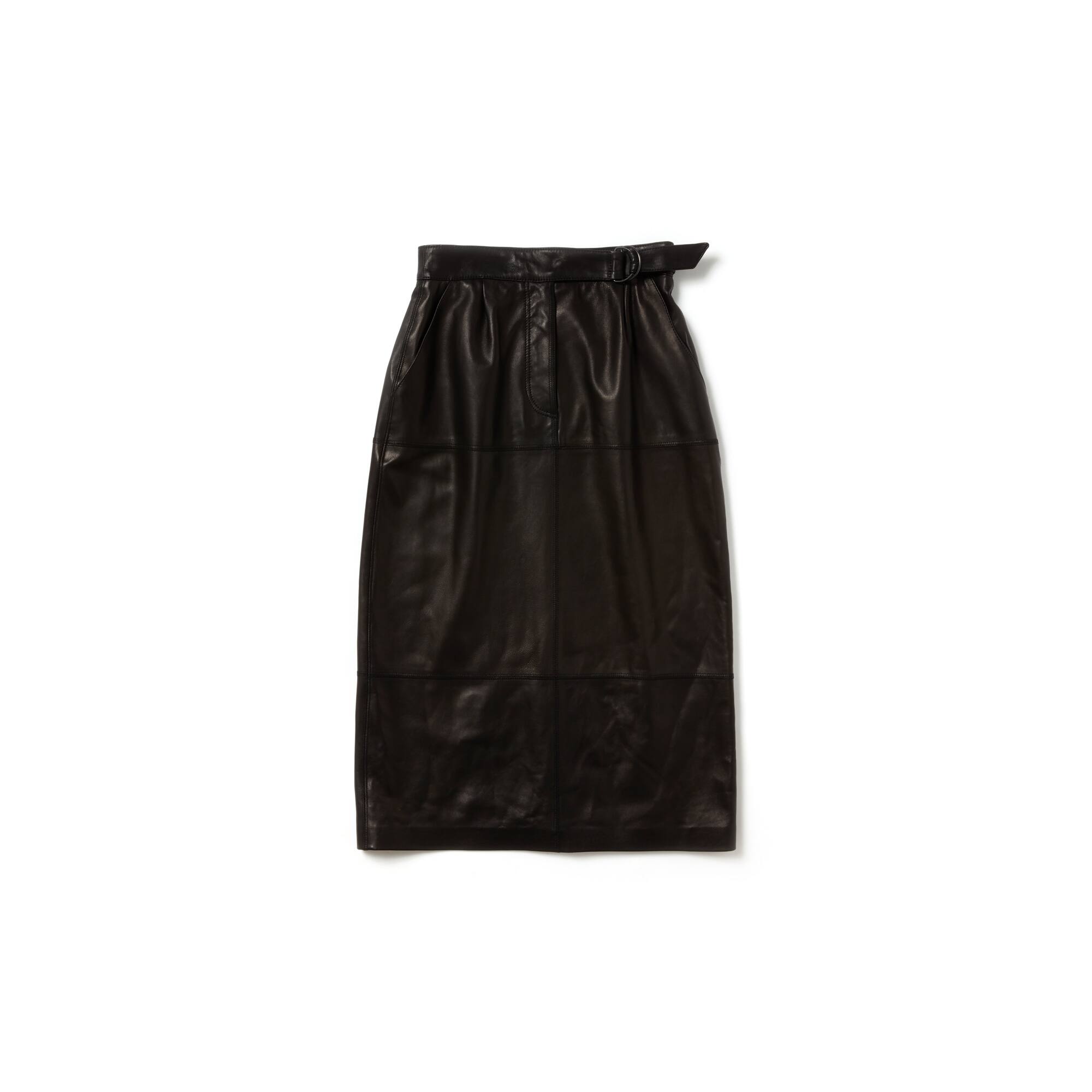 Women's Fashion Show High Waisted Soft Leather Skirt