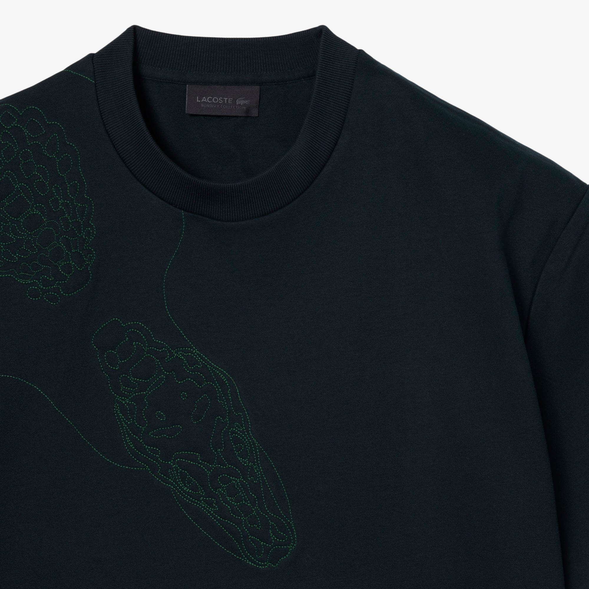 Runway Embroidered Crocodile T-shirt