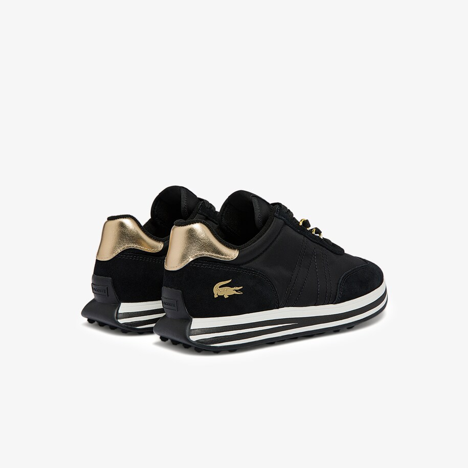 Men's LSpin Textile Gold Accent Sneakers Men's Leather & Textile