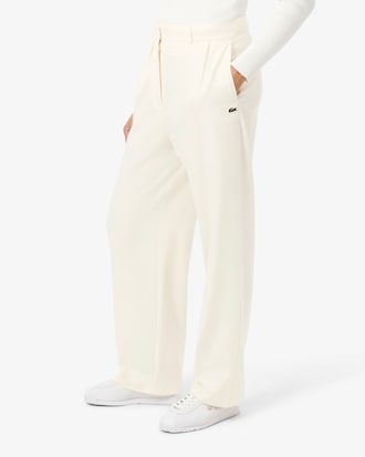 Women's Oversized Pleated Flannel Pants