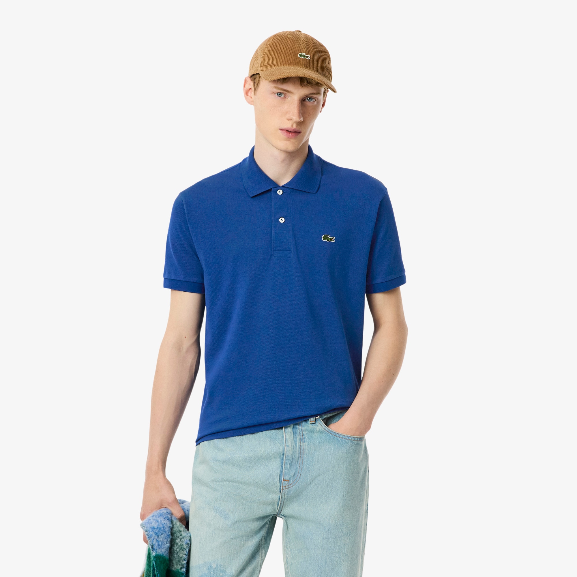 LACOSTE 新品CLASSIC FIT ポロ　ブルー FR4 US M Men's Classic Fit Original L.12.12 Polo - Polo Shirts - New In