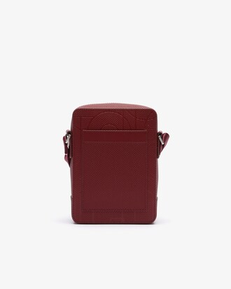 Chantaco Graphic Piqu&eacute; Leather Zip Crossbody
