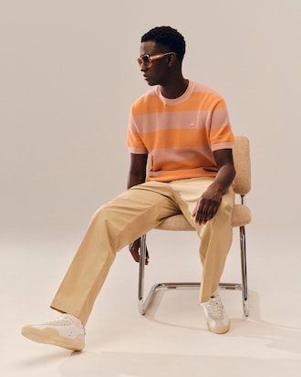 Straight Fit Cotton Chino Pants