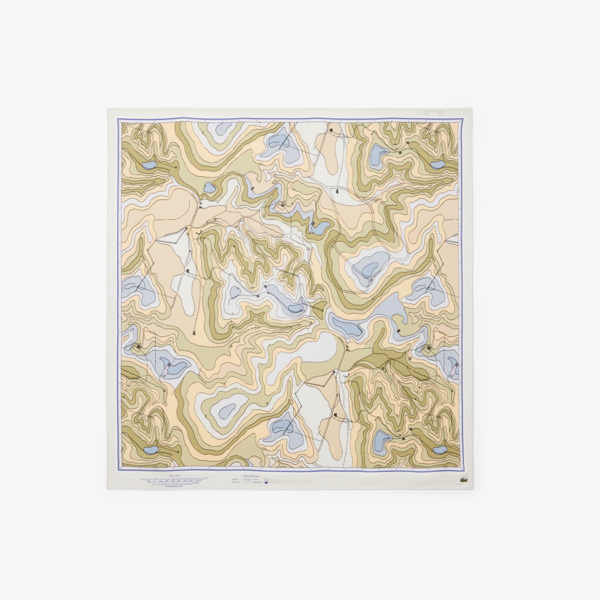 Lacoste Women's Chantaco Print Scarf - One Size In White