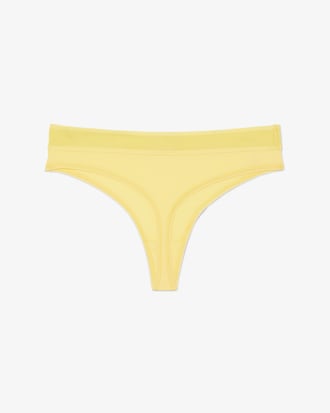 Logo Waist Microfiber String Briefs