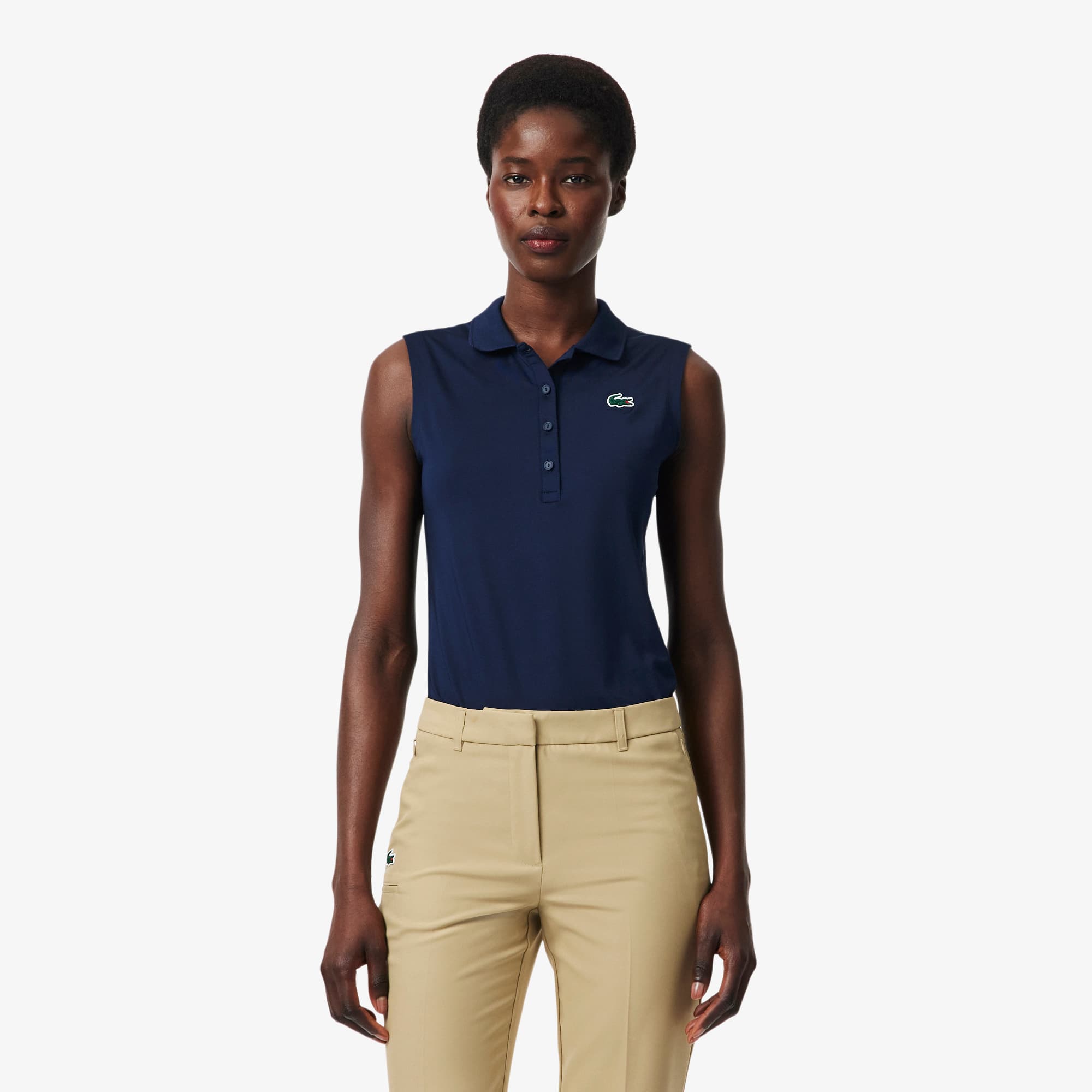 Women's Slim Fit UV Protect Stretch Golf Polo