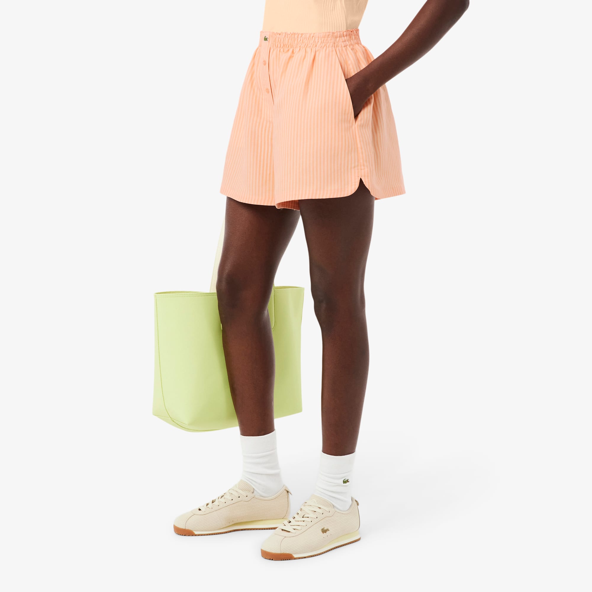 Oversized Linen Blend Shorts