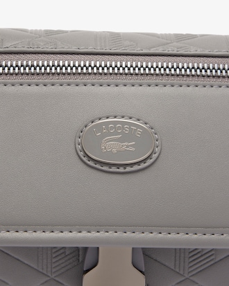 Small Monogram Leather Flap Satchel