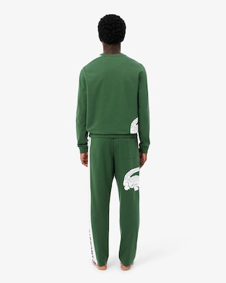 Men's Printed Fleece Loungewear Pants