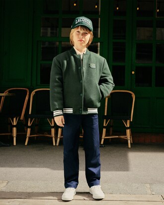 Crocodile Badge Bomber Jacket