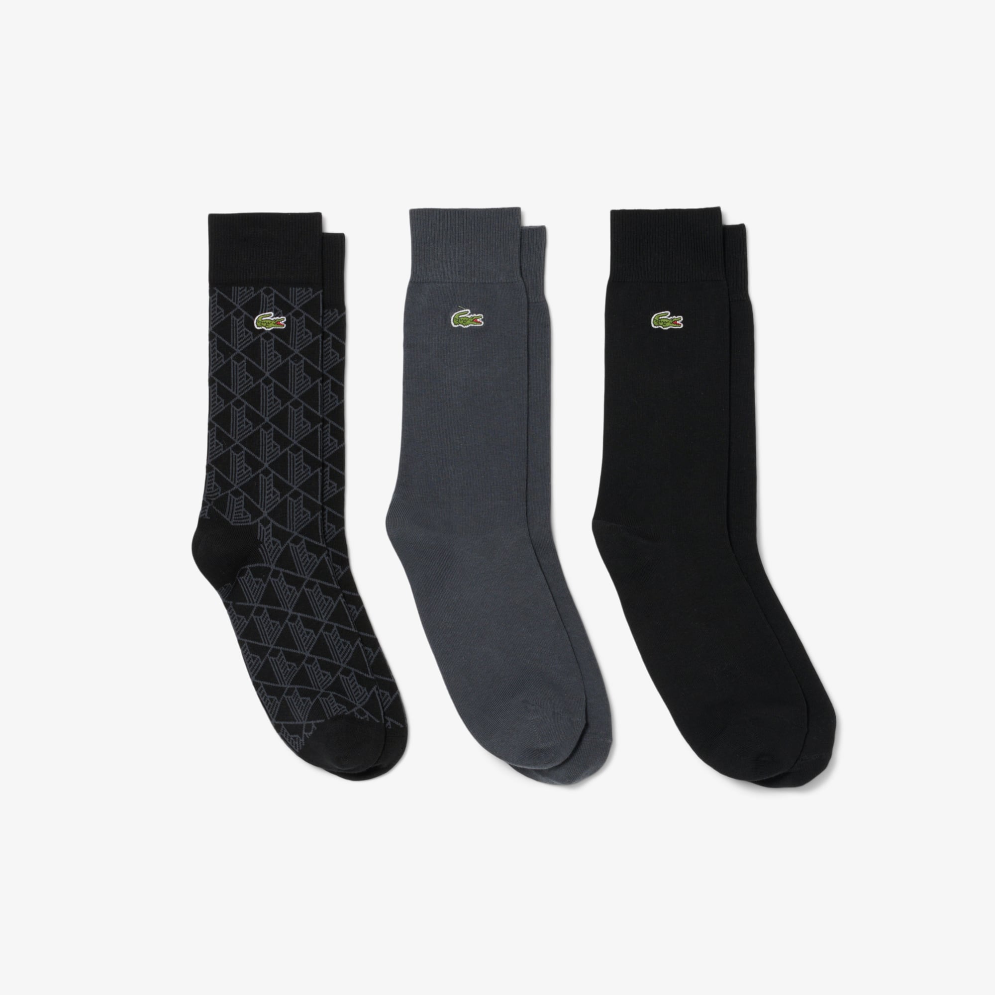 Lacoste Unisex 3-Pack Socks