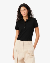 Women's L.12.D Slim Fit Stretch Mini Piqu&eacute; Polo
