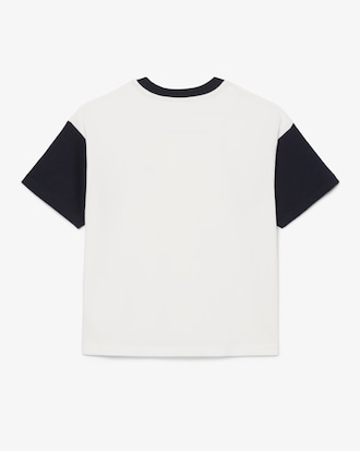 Contrast Trim Cotton T-shirt