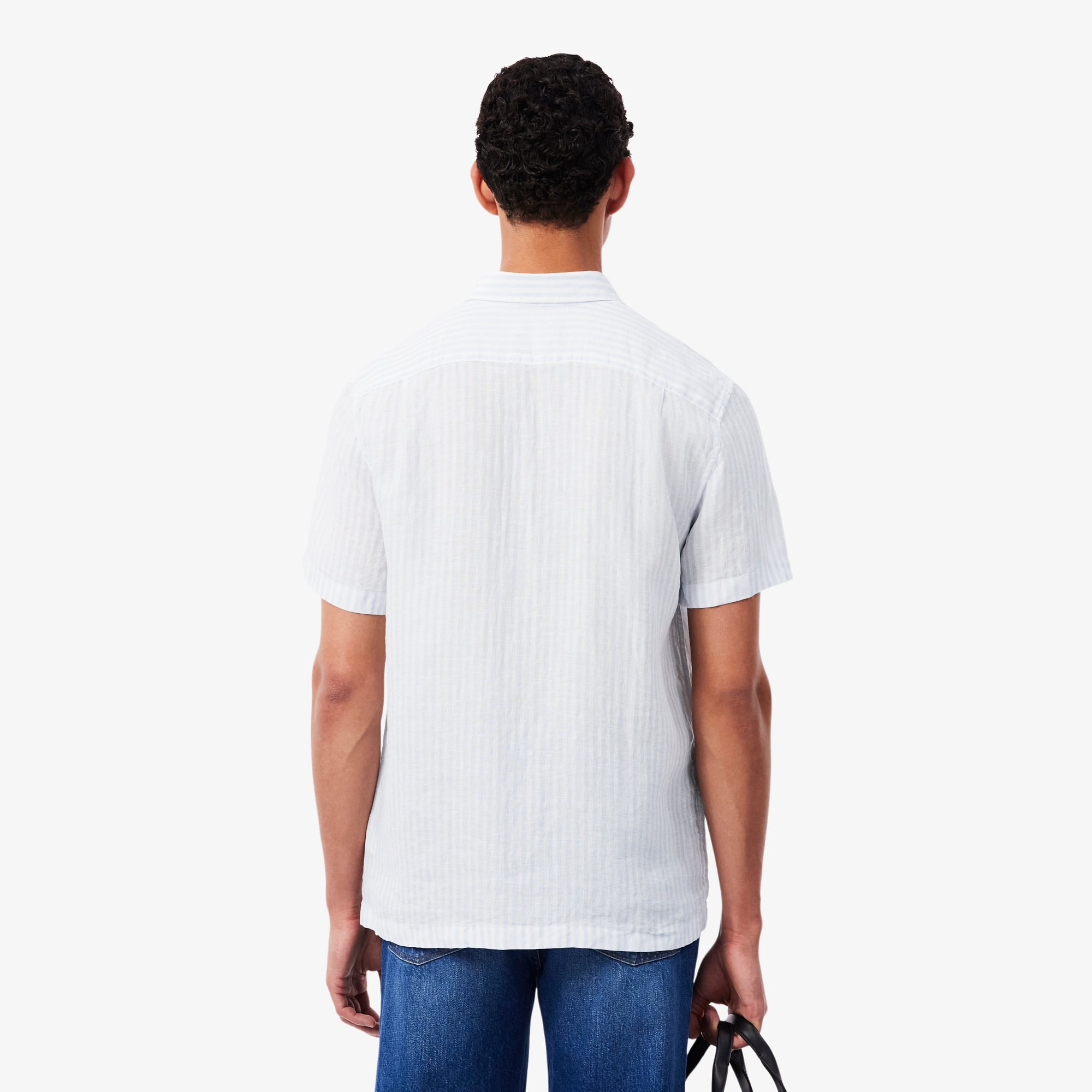 Men's Regular Fit Short Sleeve Linen Shirt