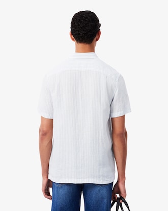 Men's Regular Fit Short Sleeve Linen Shirt