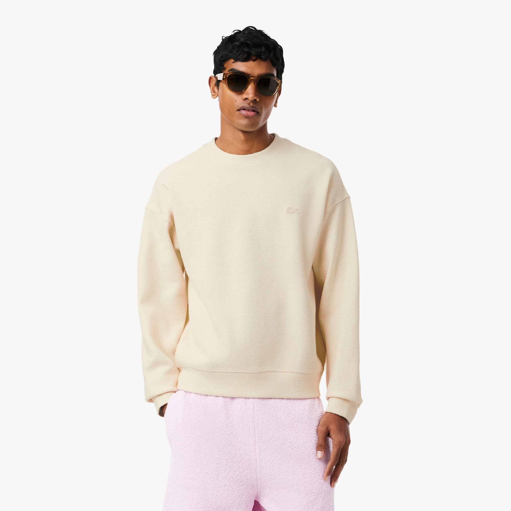 Loose Fit Piqué Sweatshirt - Sweaters & Sweatshirts - New In 2026