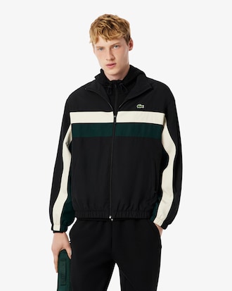 Chaqueta deportiva color block impermeable