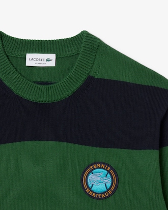 Men's Striped Cotton Jersey Sweater