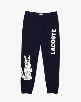 Pantal&oacute;n de pijama para hombre en algod&oacute;n el&aacute;stico con estampado de cocodrilo