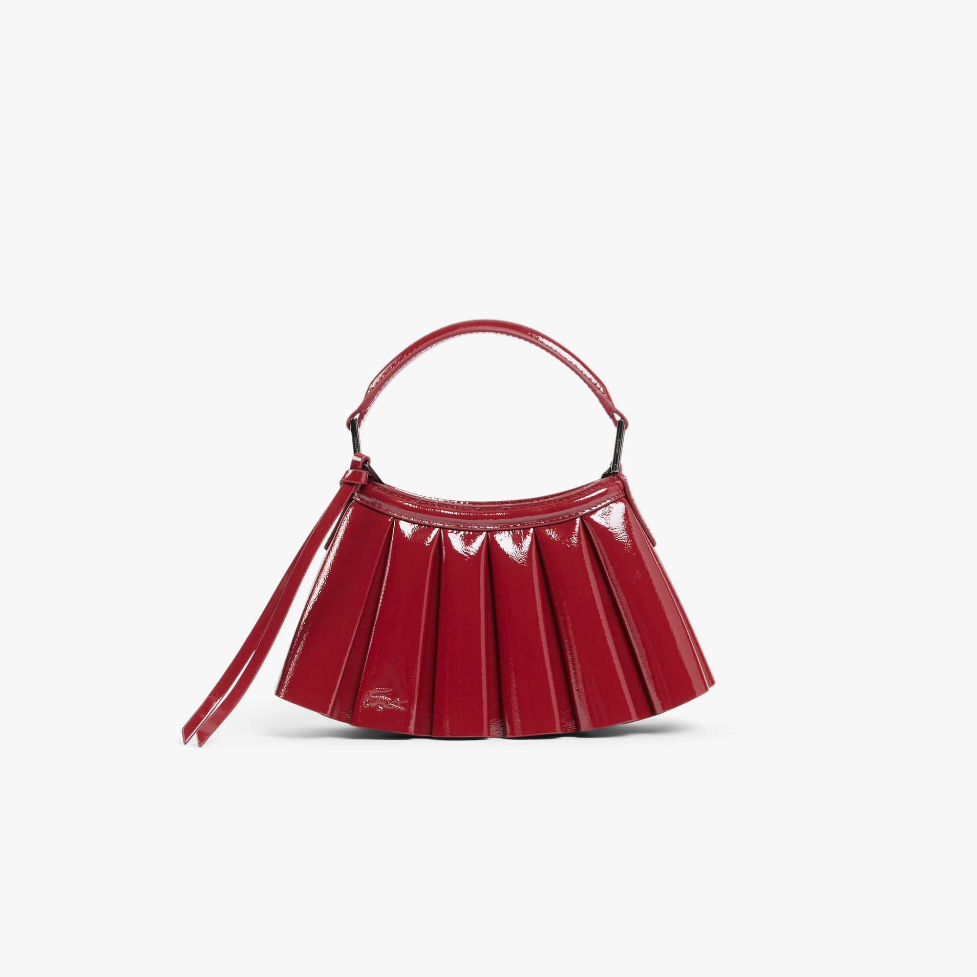 Lacoste Runway Mini Patent Leather Lenglen Purse - One Size