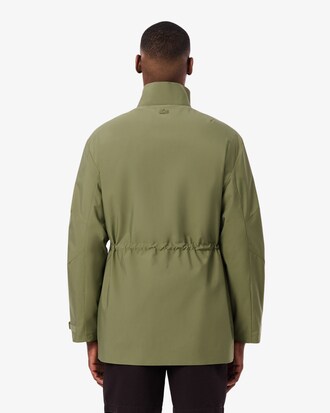 Mid-Length Water-Repellent Windbreaker Jacket