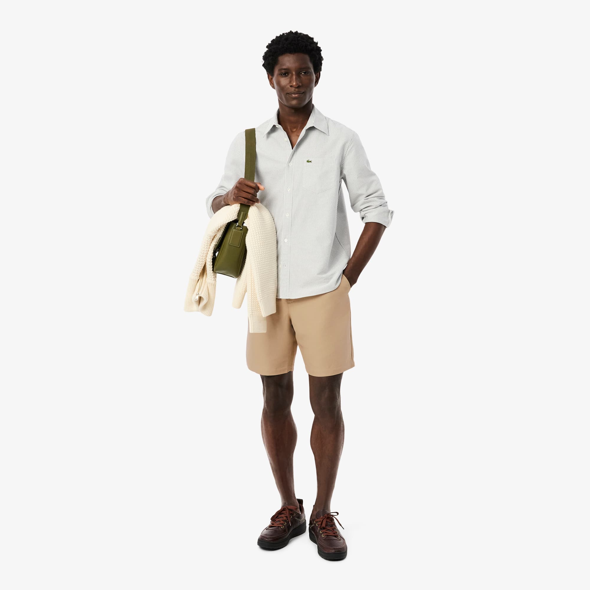 Men's Regular Fit Wool Blend Shorts - Shorts & Swim - New In 2026
