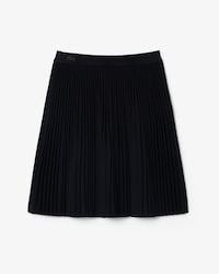 Short Pleated Mesh Skirt