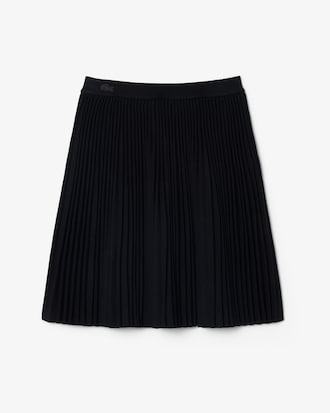 Short Pleated Mesh Skirt