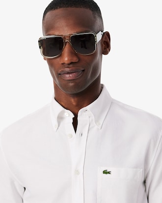 Chemise homme regular fit Oxford manches courtes en coton