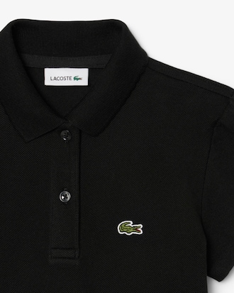 Girls' Scalloped Collar Piqué Polo