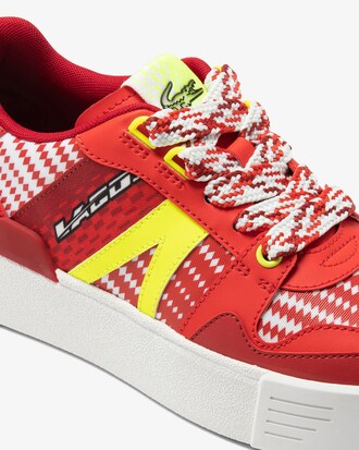 Sneakers de mujer Lacoste L002 en piel con dise&ntilde;o Color Block