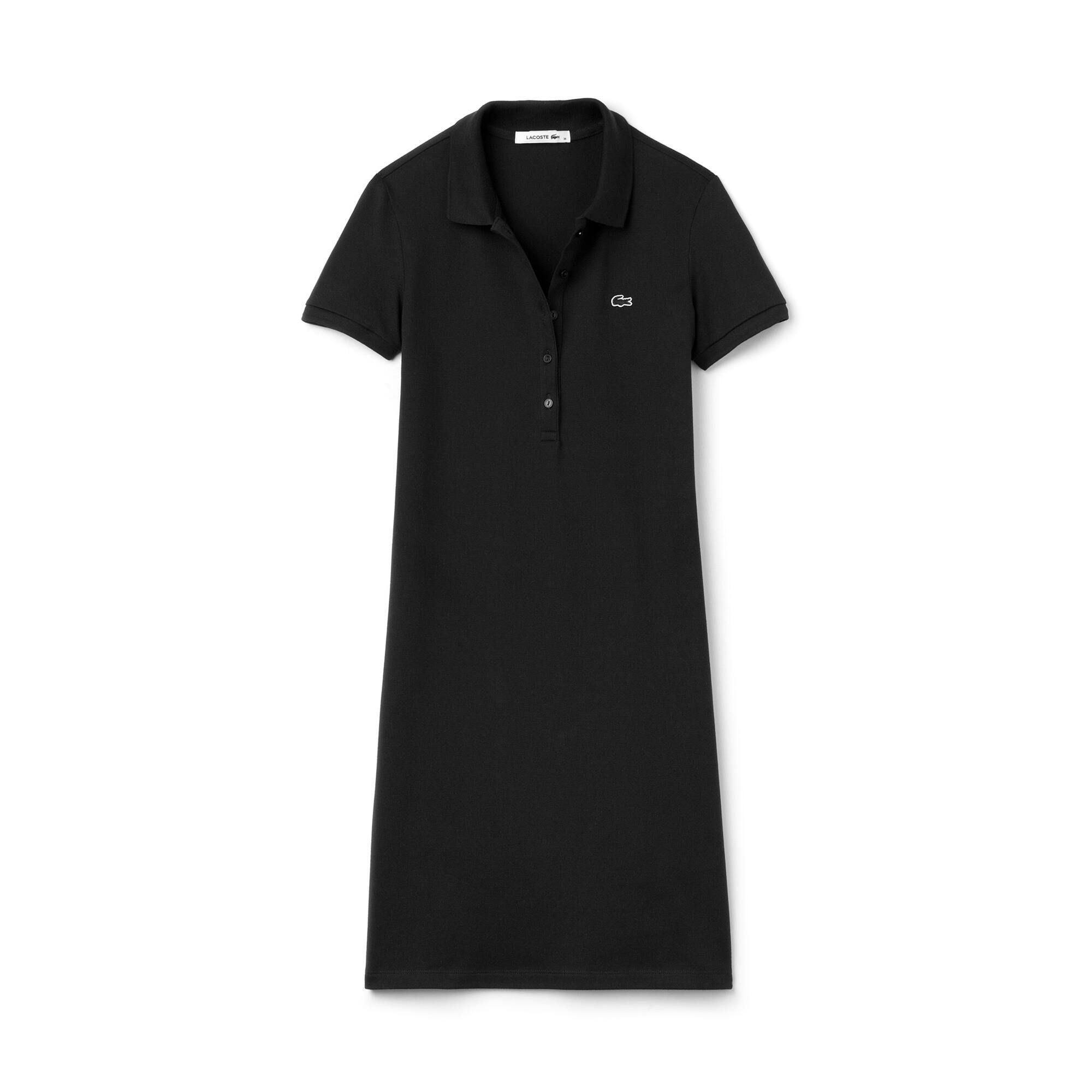 lacoste polo dress black