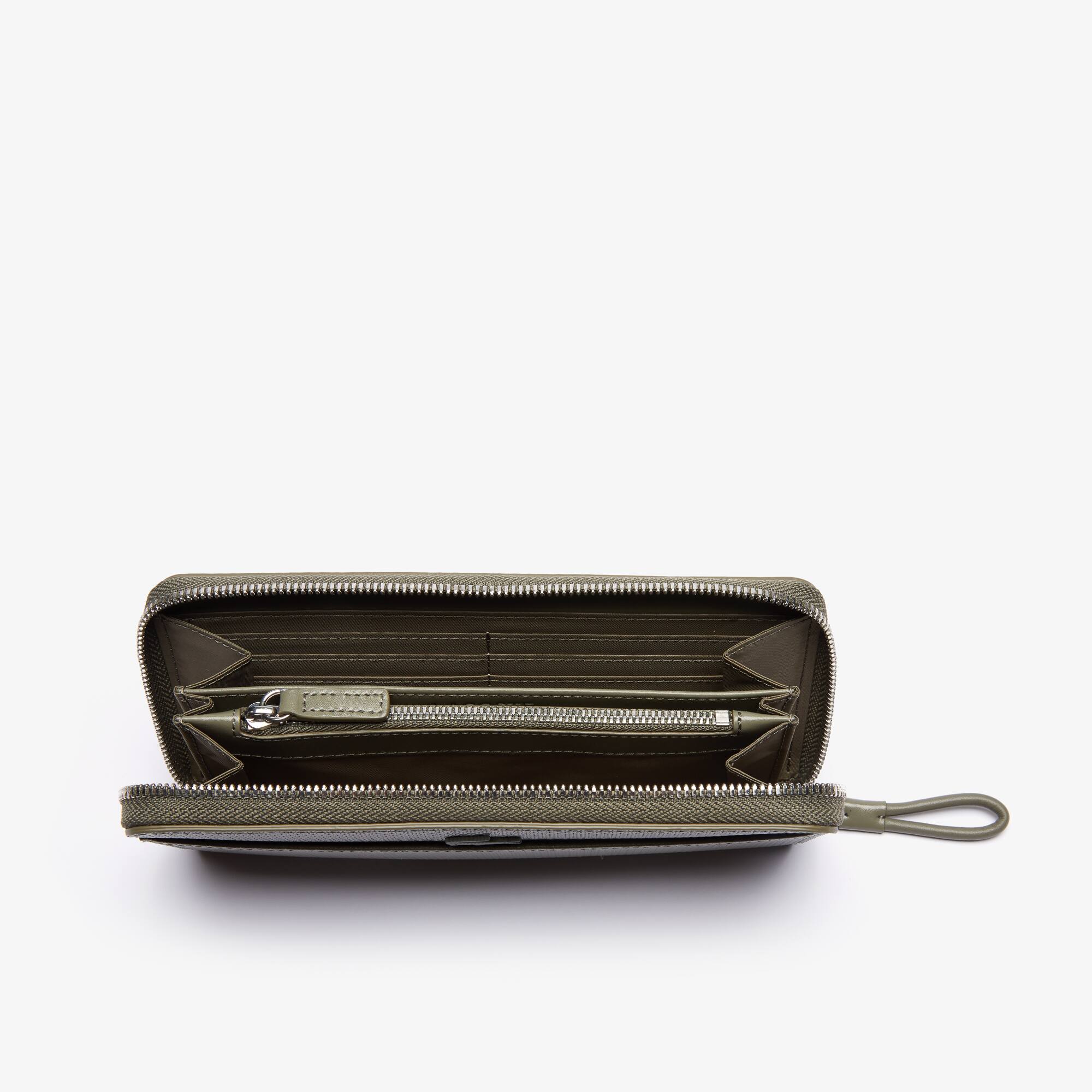 Women's Chantaco Matte Piqué Leather Zip Wallet - Wallets & Small