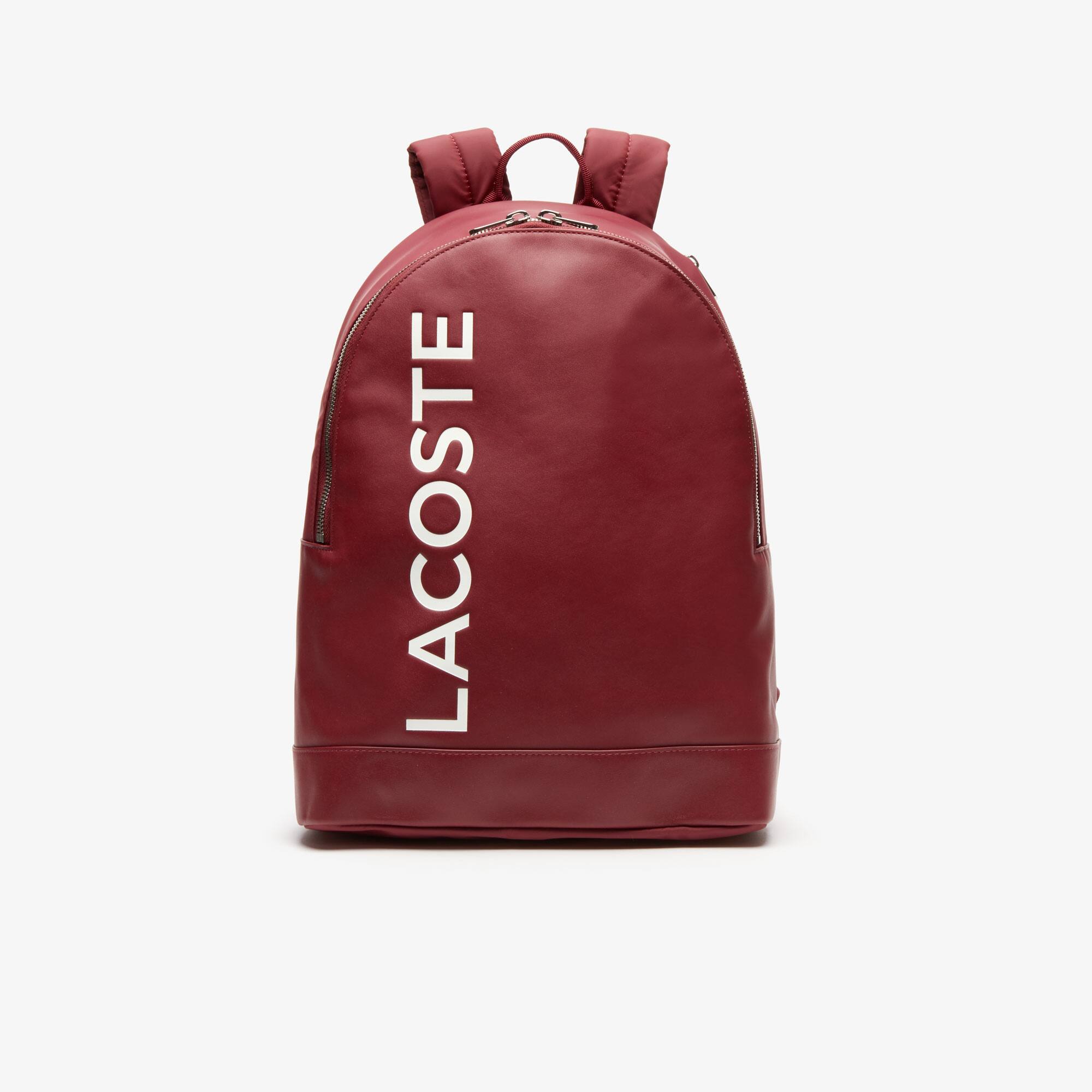lacoste backpack red